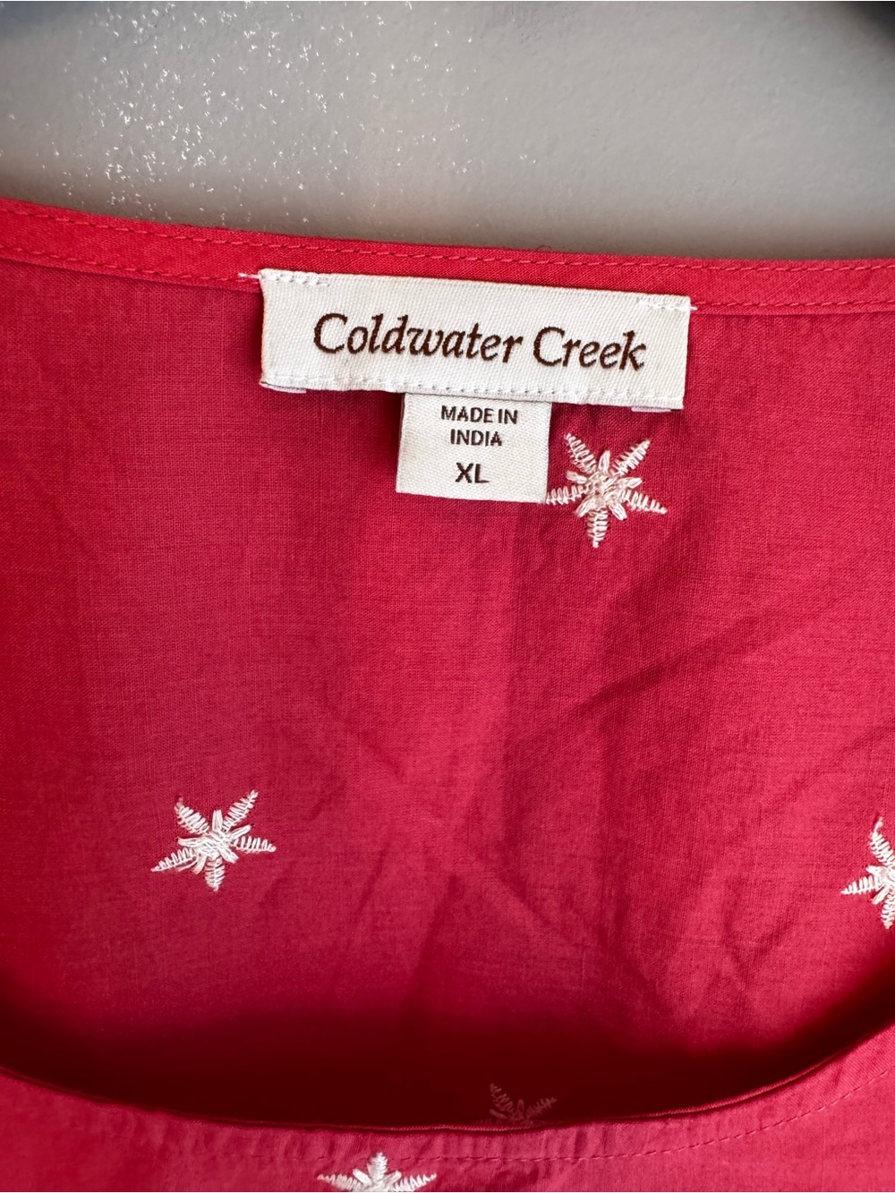 Coldwater Creek Hot Pink Embroidered Tunic Top - Picture 3 of 8